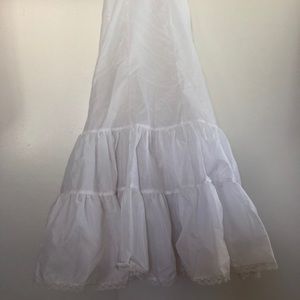 Wedding dress under skirt